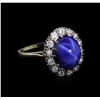 Image 1 : 7.00ct Blue Star Sapphire - 14KT White Gold