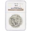 Image 1 : 1924 NGC MS63 Peace Silver Dollar