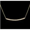 Image 1 : 14KT Yellow Gold 0.84ctw Diamond Necklace