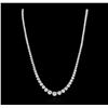 Image 2 : 18KT White Gold 15.80ctw Diamond Necklace