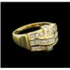 Image 2 : 1.00ctw Diamond Ring - 18KT Yellow Gold