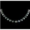 Image 1 : Tahitian South Sea Cultured Pearl Necklace - 14KT White Gold