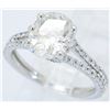 Image 2 : GIA Certified 1.78ctw Diamond Ring - 18KT White Gold