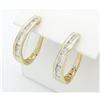 Image 4 : 1.10ctw Diamond Earrings - 14K Yellow Gold