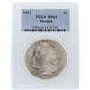 Image 1 : 1921 PCGS MS64 Morgan Silver Dollar