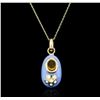 Image 1 : 14KT Yellow Gold Baby Shoe Pendant With Chain