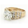 Image 4 : 3.01ctw Diamond Ring - 14KT  Yellow Gold