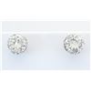 Image 2 : 2.85ctw Diamond Stud Earrings - Platinum