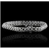 Image 2 : 14KT White Gold 1.13ctw Diamond Tennis  Bracelet