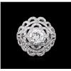 Image 2 : 14KT White Gold 2.17ctw Diamond Ring
