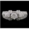 Image 1 : 14KT White Gold 1.15ctw Diamond Ring