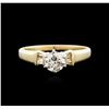 Image 1 : 14KT Yellow Gold 0.58ctw Diamond Ring