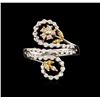 Image 2 : 18KT Two-Tone Gold 0.60ctw Diamond Ring