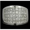 Image 2 : 18KT White Gold 3.50ctw Diamond Ring