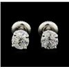 Image 1 : 1.43ctw Diamond Stud Earrings - 14KT White Gold