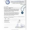 Image 3 : 50.95ctw Blue Sapphire and Diamond Necklace - 14KT White Gold