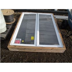 Crank-out dual windows