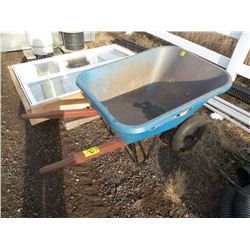 Dual wheel wheel barrow