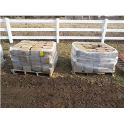 Qty 2 pallets of retaining wall block