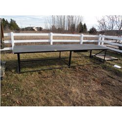 4' x 14' heavy duty steel table