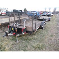 2002 Cronkite bobcat trailer w/extra fuel tank SN#-47326202821111038