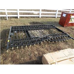 (2) 9'8" wrought iron gates -New