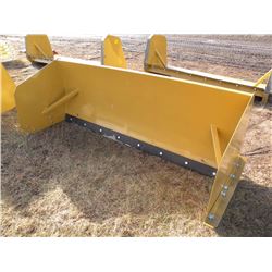 8ft skidloader mount snow pusher w/steel cutting edge-New