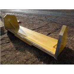 10ft skidloader mount snow pusher w/steel cutting edge-New