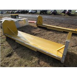 10ft skidloader mount snow pusher w/steel cutting edge-New