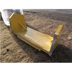 6ft skidloader mount snow pusher w/steel cutting edge-New