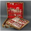 Image 2 : 144Pc Set Goldplated w/ Original Wood Box Unused