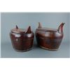 Image 2 : Antique Chinese Wooden Rice Containers 2pcs