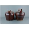 Image 3 : Antique Chinese Wooden Rice Containers 2pcs