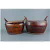 Image 4 : Antique Chinese Wooden Rice Containers 2pcs