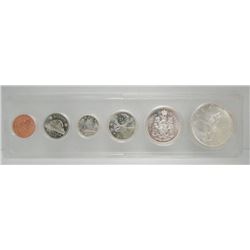 1965 Canada Silver Coin Set In Hard Plastic Case