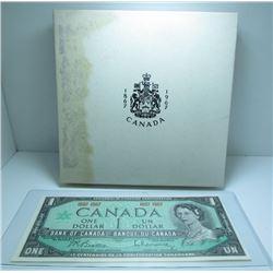 1967 Canada Specimen Coin Set With Centennial $1 Dollar Bank Note *No Gold Coin*