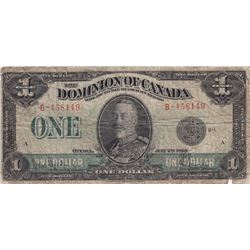 1923 Dominion Of Canada $1 Dollar Note