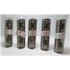 Image 1 : 5 Full OR Patial Rolls Of Canadian 5-Cent Nickel Coins - 1922-1930 Circulated - Not Gone Through