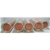 Image 3 : 5 Rolls Of 1966 Canada Red BU Smal Cent Penny Rolls - Directly From A Mint Bag