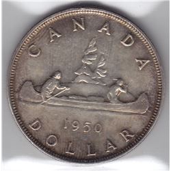 1950 Canada ICCS Graded Silver $1 Dollar Coin - MS-63 - Arnprior