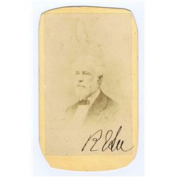 Signed Carte of Robert E. Lee.