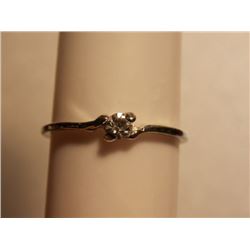 SILVER RING - SOLD ON  CHOICE - CLEAR STONE
