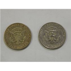 USA 1/2 DOLLARS - 2PCS - 1967&1971