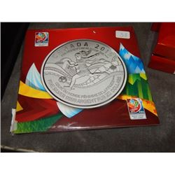 COIN - 2015 FIFA WOMENS WORLD CUP CDN $20 COIN - 0.9999SILVER - UNCIRCULATED INPLASTIC CASE, WITH IN