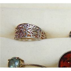 SILVER RING - FILGREE DESIGN - DESIGNOR STAMP AND 925