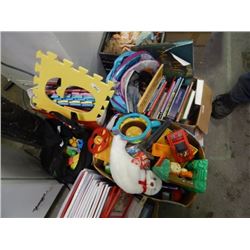 TOYS & KID STUFF - 2 BAGS AND 2 BOXES