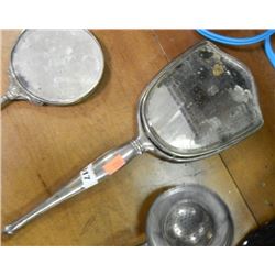 STERLING SILVER VANITY MIRROR - BIRKS - LARGE