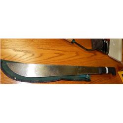 MACHETTE - 18" BLADE - WITH GREEN SHEATH