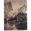 Image 1 : Lyman Byxbe (1886-1980.)  Print. "Dream Lake."  7" x  5.5". Est. $75 - $125.…
