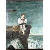 Image 1 : J. Bailey. Oil on Canvas. "The Shipwrecked Mariner."  23" x 19.5". Est. $250 - $500.…